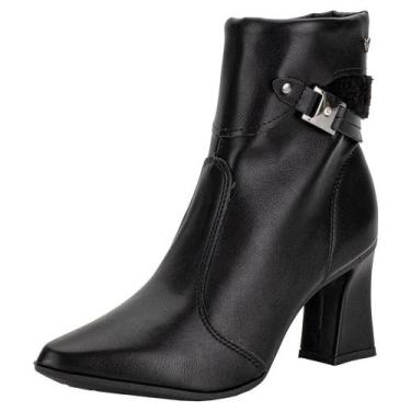 Imagem de Bota feminina cano baixo mississipi me564, Preto, 37