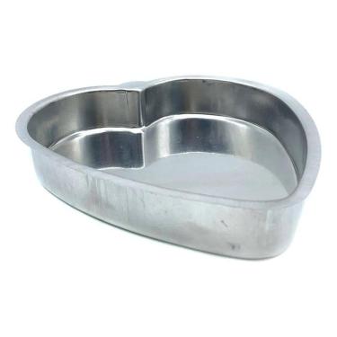 Imagem de 2X Forma Assadeira De Coração Bolo Doces Alumínio Nº1 Cor Pr