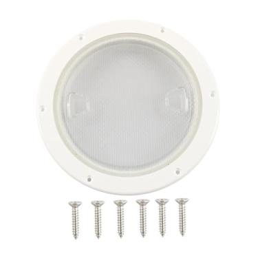 Imagem de Vaveren Tampa de escotilha redonda para barco, placa de inspeção de escotilha, suprimentos premium convenientes, instalação rápida para barcos de pesca e, 4inch