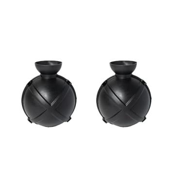 Imagem de Bolas de propagação de plantas para corte e enxerto estratificadas a ar para árvores frutíferas, rosas, ferramenta de crescimento simples, preta, 2 peças