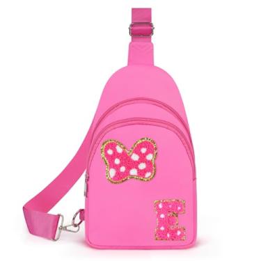 Imagem de Pochete transversal para meninas de 14 anos, 7, 8, 9, 10, 11, 12, 13, 14 anos, para meninas e mulheres, rosa, E