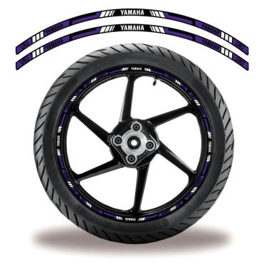 Imagem de Adesivo Refletivo Friso Roda Moto Yamaha Azul Azul 7
