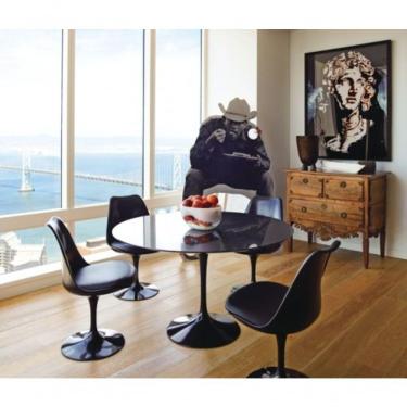 Imagem de Mesa De Jantar Tulipa Saarinen 150 Cm Preto