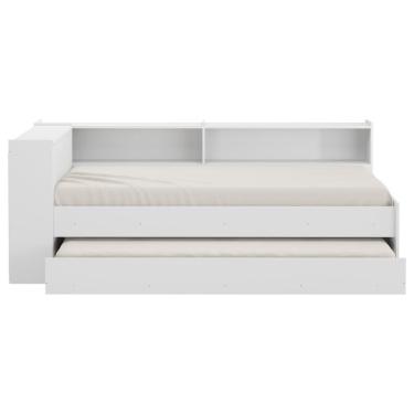 Imagem de Bicama Com Colchão Incluso E Baú Embutido Multimóveis Branca