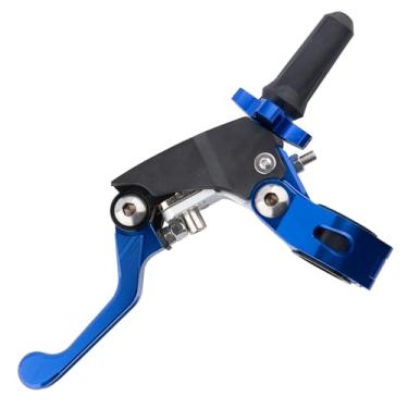 Imagem de ZYMTPRM Alavancas de freio da embreagem da embreagem da motocicleta de 22 mm para motocicleta, esportes urbanos, Dirt Pit, mini motos, scooter ATV (azul)