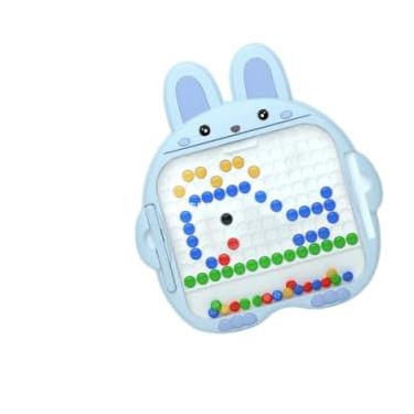 Imagem de Lousa Mágica Caneta Magnética Prancheta Infantil Educativo Cartelas de Desenho | APOLLO'S STORE (Coelhinho G - Azul)