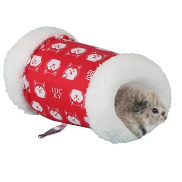 Imagem de Brinquedos de túnel de porquinho-da-índia, esconderijo quente de animais pequenos, túneis e tubos de porquinho-da-índia de comprimento ajustável que podem ser pendurados em paredes de gaiola, rede