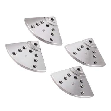 Imagem de Jiawu Mandíbulas Duráveis ​​do Mandril do Mandril Torno para Trabalhar Madeira, Maxilas de 5 Polegada Com Parafusos para Profissionais