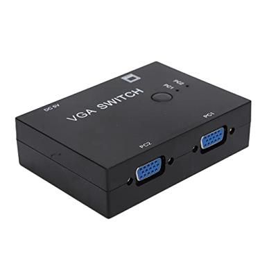 Imagem de Generic Switcher VGA Conversor de Host Multicomputador Eficiente 2 Entradas 1 Saída para Configurações de Segurança, 2 PCs para 1 Monitor, Plug and Play para Suprimentos de Escritório Doméstico