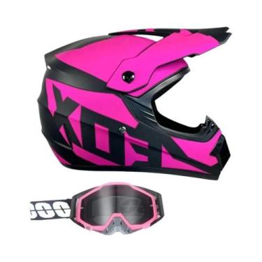 Imagem de Kit De Capacete De Motocross Para Adultos E Jovens Com Óculos MX E Luv