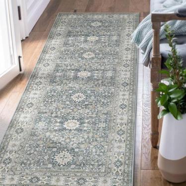 Imagem de Corredor JINCHAN 91x244 cm Lavable Vintage Gris Desgastado