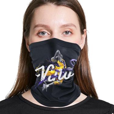 Imagem de Máscara facial Kobe NBA 3D Print, pano macio respirável, reutilizável