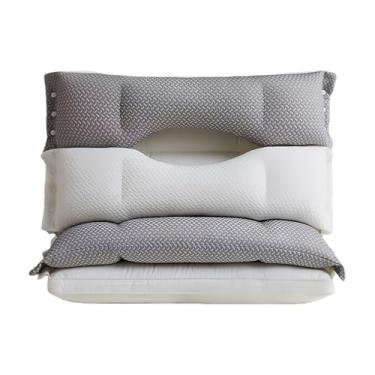 Imagem de Travesseiro De Dormir,Com Fechamento por Botão Removível e Lavável - Almofada de Dupla Camada para Quem Dorme de Lado - Para Adultos Seniores Homens Mulheres Hotel Viagem Sofá Dormitório Descanso Sest