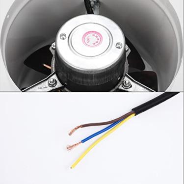 Imagem de 42W 220V Exaustor de Parede Baixo Ruído Alto Eficiência Vento Ar Ventilação para Casa Banheiro Cozinha Garagem Cobre Fácil Instalar Manter Silencioso