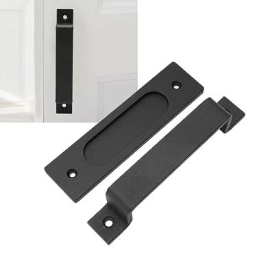 Imagem de Alça de Porta Celeiro em Liga Alumínio Placa Plana Acessório para Portões Garagem Galpões Móveis Portas Madeira Varandas Armários Gavetas com Design R