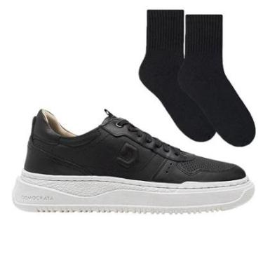 Imagem de Kit Sapatênis Democrata Denim Block Masculino + M-Masculino