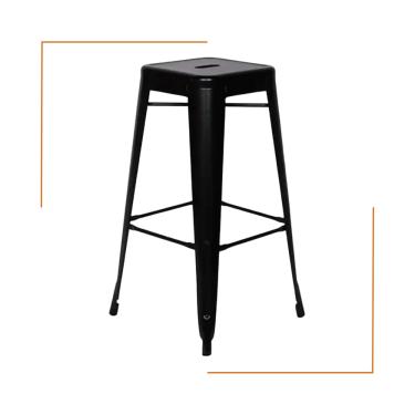 Imagem de Banqueta Alta Oficial Iron Tolix sem Encosto