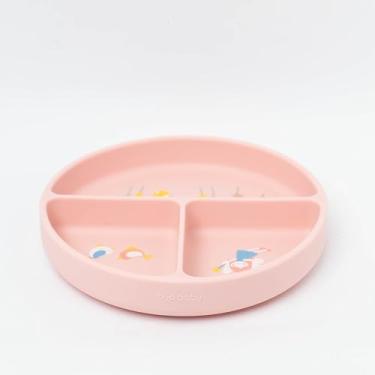 Imagem de Prato De Silicone Com Ventosa E Divisorias Fadinha Rosa, Bup Baby