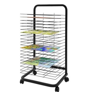 Imagem de Estante de secagem de arte, suporte de secagem de pintura removível, rack de secagem de pintura doméstica para sala de aula para crianças, artistas para quadro de pintura a óleo de papel A2/4K, rack