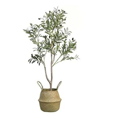 Imagem de Plantas falsas, planta artificial, árvore artificial, vaso artificial, oliveira, bonsai biônico, grande árvore falsa, decoração de plantas artificiais, plantas artificiais internas e externas, D - 120