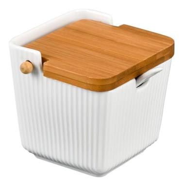 Imagem de Saleiro porcelana 300 ml linha servir oasis kauskfraft - HAUSKRAFT