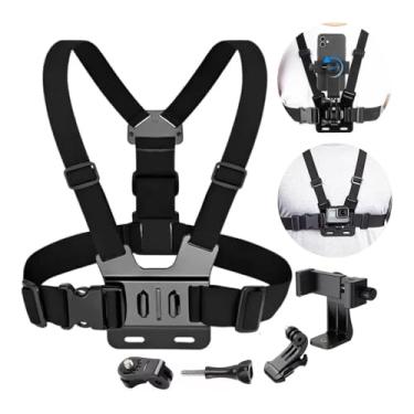 Imagem de Suporte De Peitoral Para Celular Câmera Gopro Ajustável Expansível Esportivo Moto Bike Peitoral