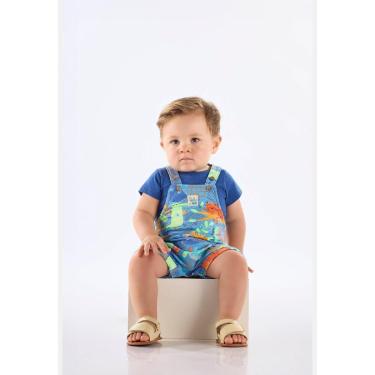 Imagem de Conjunto Bebê com Jardineira e Body Up Baby-Masculino