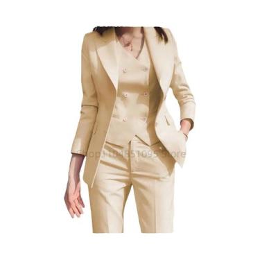 Imagem de Blazer Slim Fit Para Mulheres, Moda De Outono De Alto Padrão Para Escr