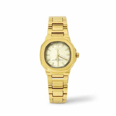 Imagem de Relógio Feminino Geneve Elegance Golden Slim Dourado 30mm