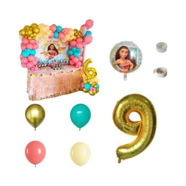 Imagem de Decorações Para Festa De Aniversário Moana, Kit De Arco De Balões De L