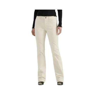 Imagem de Calça Jeans Branca De Cintura Alta Para Mulheres, Confortável, Com Cor