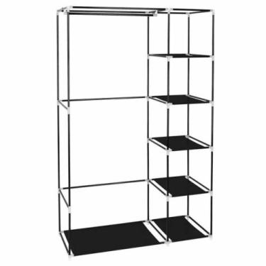 Imagem de Guarda Roupa Armario Portatil 5 Niveis Suporte Cabideiro Para Roupas C