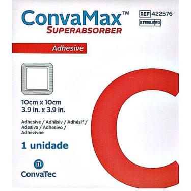 Imagem de Curativo Superabsorvente ConvaMax 422576 10X10cm - unidade - Convatec