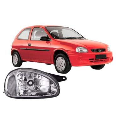 Imagem de Farol corsa wind 1994 a 2000 mascara cromado esquerdo pl - BBS / AI