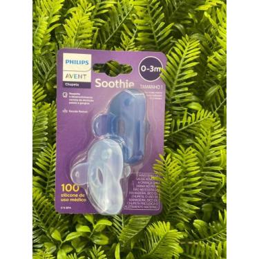 Imagem de kit Chupeta Soothie 0 -3 meses Philips Avent dupla azul