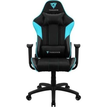 Imagem de Cadeira Gamer ThunderX3 EC3, Até 120 kg, Black Cyan
