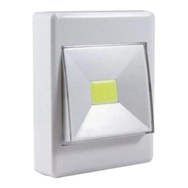 Imagem de Luminária Led 3w Switch Light Luz Emergência Portátil Pilha - Coisaria