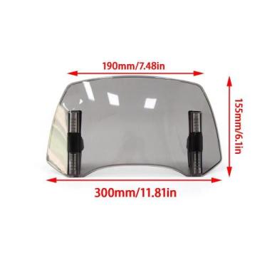 Imagem de Extensor De Para-brisa Universal Para Motocicletas, Spoiler Defletor D