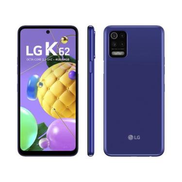 Imagem de Smartphone LG K62 64GB Azul 4G Octa-Core 4GB RAM Tela 6,59 Câm. Quádru