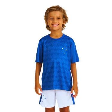 Imagem de Uniforme Infantil Cruzeiro Conjunto Mini Craque Oficial, Tam 12