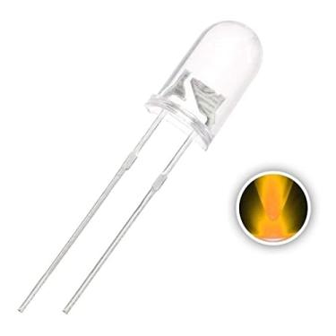 Imagem de Led Alto Brilho Amarelo 5mm - Kit com 500 Unidades