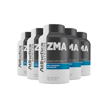 Imagem de Novo Kit 5 ZMA (Zinco Magnésio Vitamina B6) 90 cápsulas Atlhetica