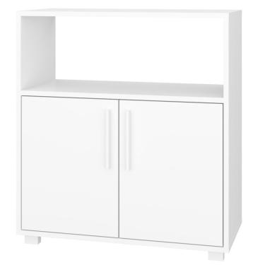 Imagem de Balcão Multiuso Lavanderia e Banheiro 2 Portas Bmu 27 Branco