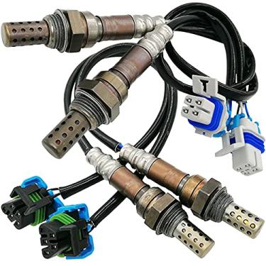 Imagem de 4 peças de líder automotivo 234-4669+234-4407 Upstream Downstream Sensor de oxigênio O2 para Cadillac Escalade GMC Yukon Hummer H2 Chevrolet Silverado 1500(HD) 2500 3500 HD Suburban Sierra 1500 2500
