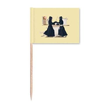 Imagem de Marcadores de palito de dente Kendo para equipamento competitivo decoração de festa