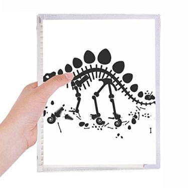 Imagem de Agenda de papelaria recarregável Dragon Grass enorme estegossauro caderno de folhas soltas