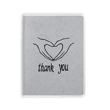 Imagem de Caderno de gesto personalizado em formato de coração preto capa de goma Diário capa macia