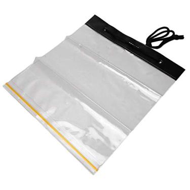 Imagem de 03 Bolsa de armazenamento transparente, bolsa de caneta de grande capacidade, 2 peças de PVC Ziplock para estudantes de acampamento ao ar livre