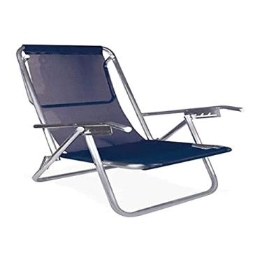 Imagem de Cadeira Reclinável 5 Posições Alumínio Plus Azul