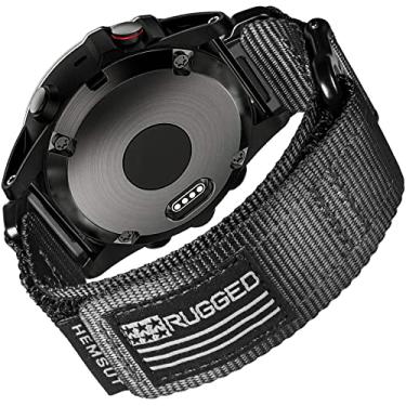 Imagem de Compatível com pulseira de relógio Garmin, pulseira esportiva de nylon super resistente com design de laço tecido, para fthree_browse-bin) nix/Forerunner/Vivoactive/Approach/MARQ/quatix/D2 Series